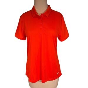 Niki Dri-Fit Orange Athletic Golf Short Sleeve Size Medium New With Tag Active